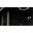 Шкаф 19" телекоммуникационный настенный, 12U 635x600х450 мм, дверь перфорация, черный